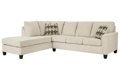 Abinger Sofa Tux Chaise Sectional In Smoke, Left Facing