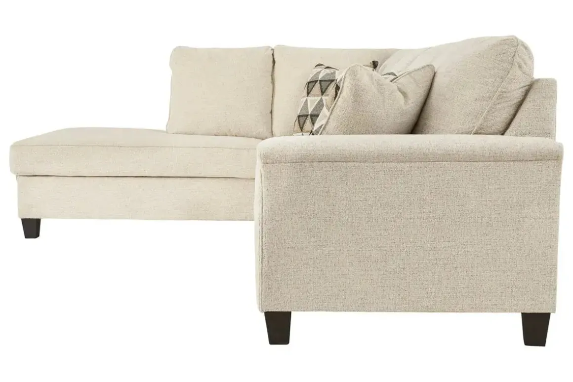 Abinger Sofa Tux Chaise Sectional In Smoke, Left Facing