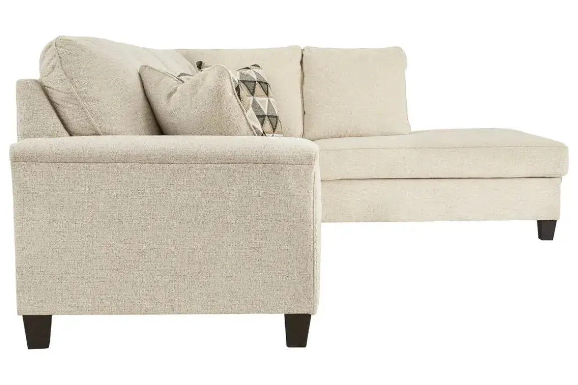 Abinger Sofa Tux Chaise Sectional In Smoke, Left Facing