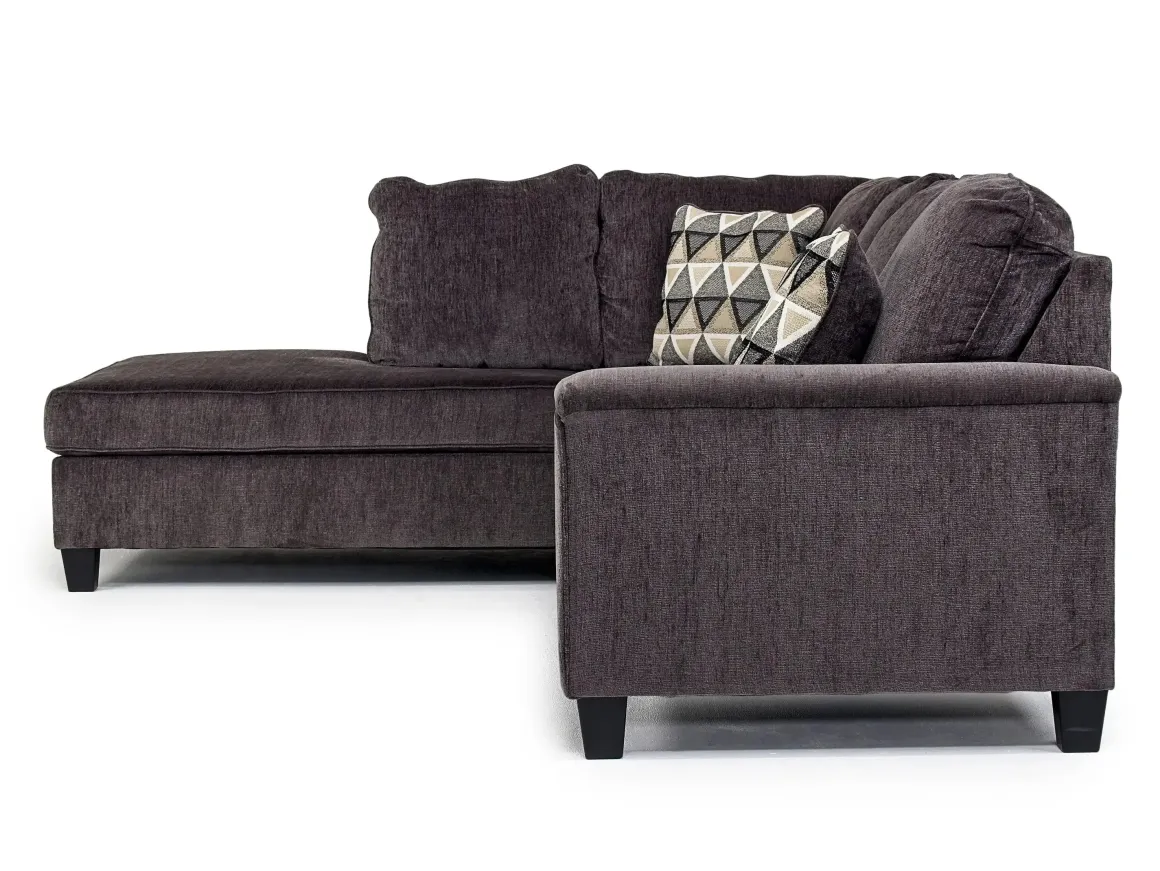 Abinger Sofa Tux Chaise Sectional In Smoke, Left Facing