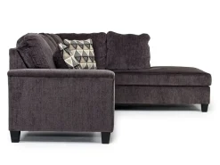 Abinger Sofa Tux Chaise Sectional In Smoke, Left Facing