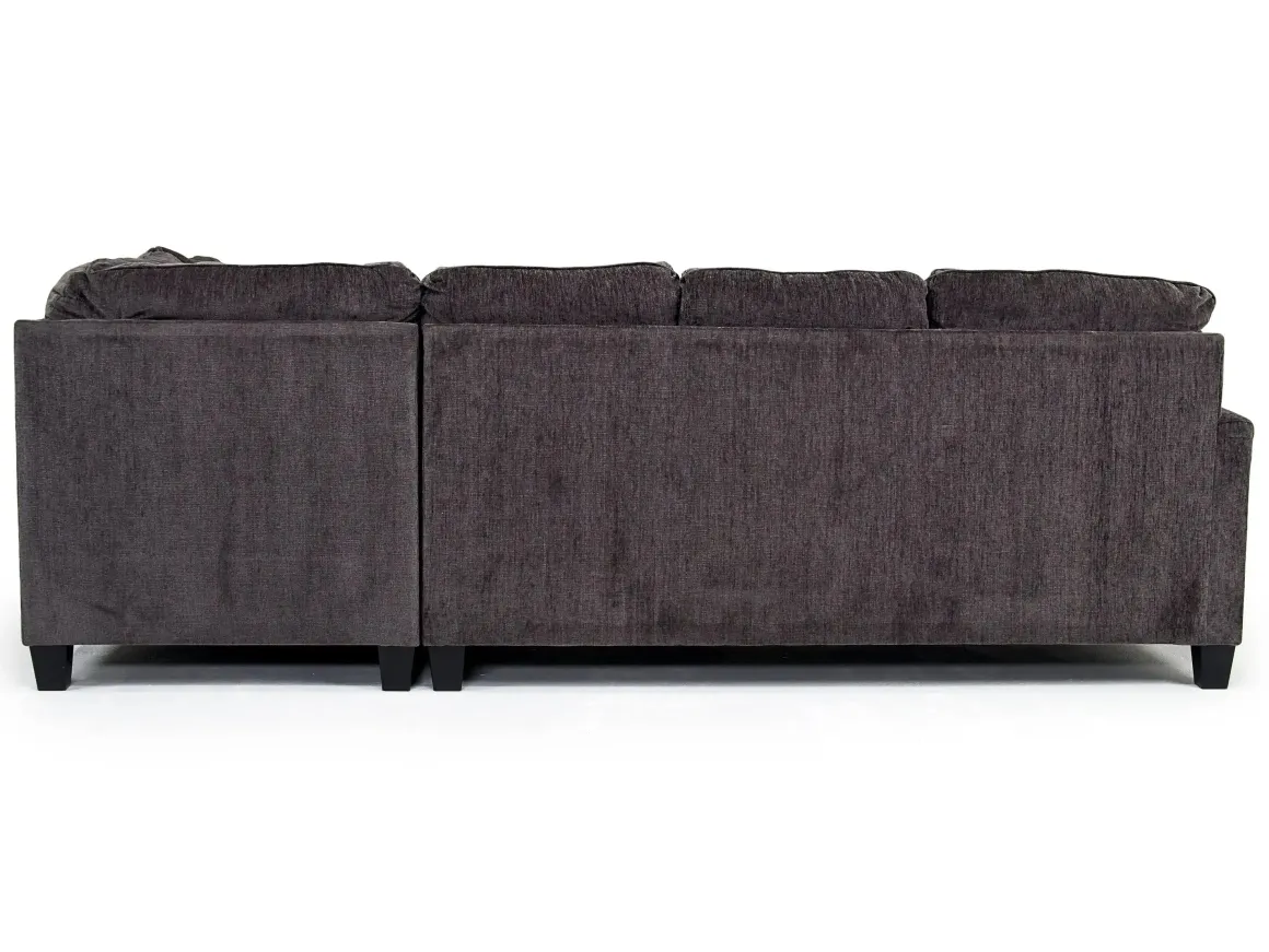 Abinger Sofa Tux Chaise Sectional In Smoke, Left Facing