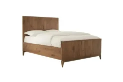Adler Panel Bed, Dresser, Mirror & Nightstand In Natural Walnut, Full