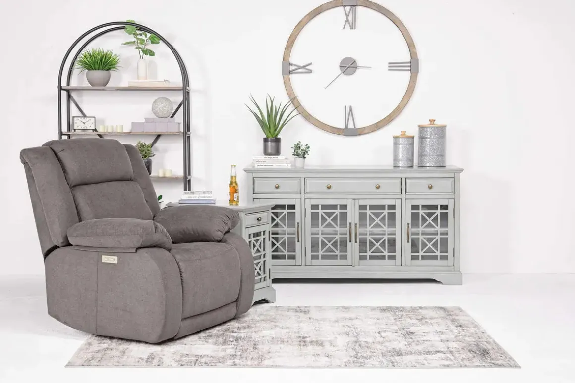 Alastor 2 Power Recliner In Dark Gray