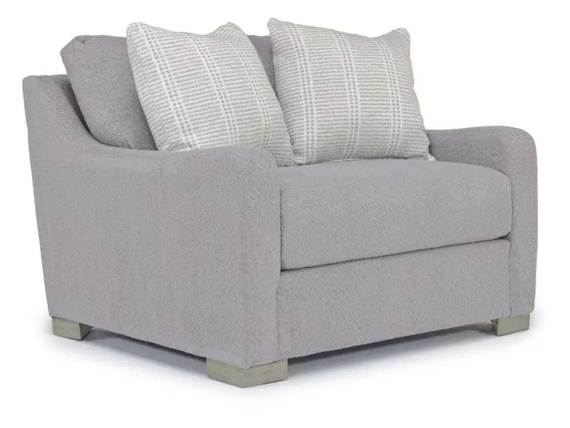 Alice Chair In Bellevue Platinum, Down