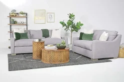 Alice Loveseat In Bellevue Platinum