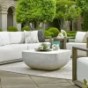 Alma Outdoor Square Coffee Table In White