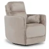 Alpaca Swivel Gliding Recliner In Badgley Hemp