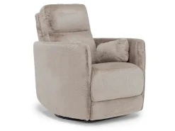 Alpaca Swivel Gliding Recliner In Badgley Hemp