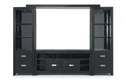 Altamonte 4 Piece Entertainment Center In Gray, 70 Inch