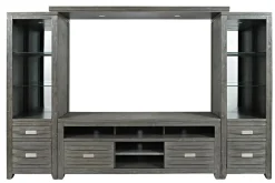 Altamonte 4 Piece Entertainment Center In Gray, 70 Inch