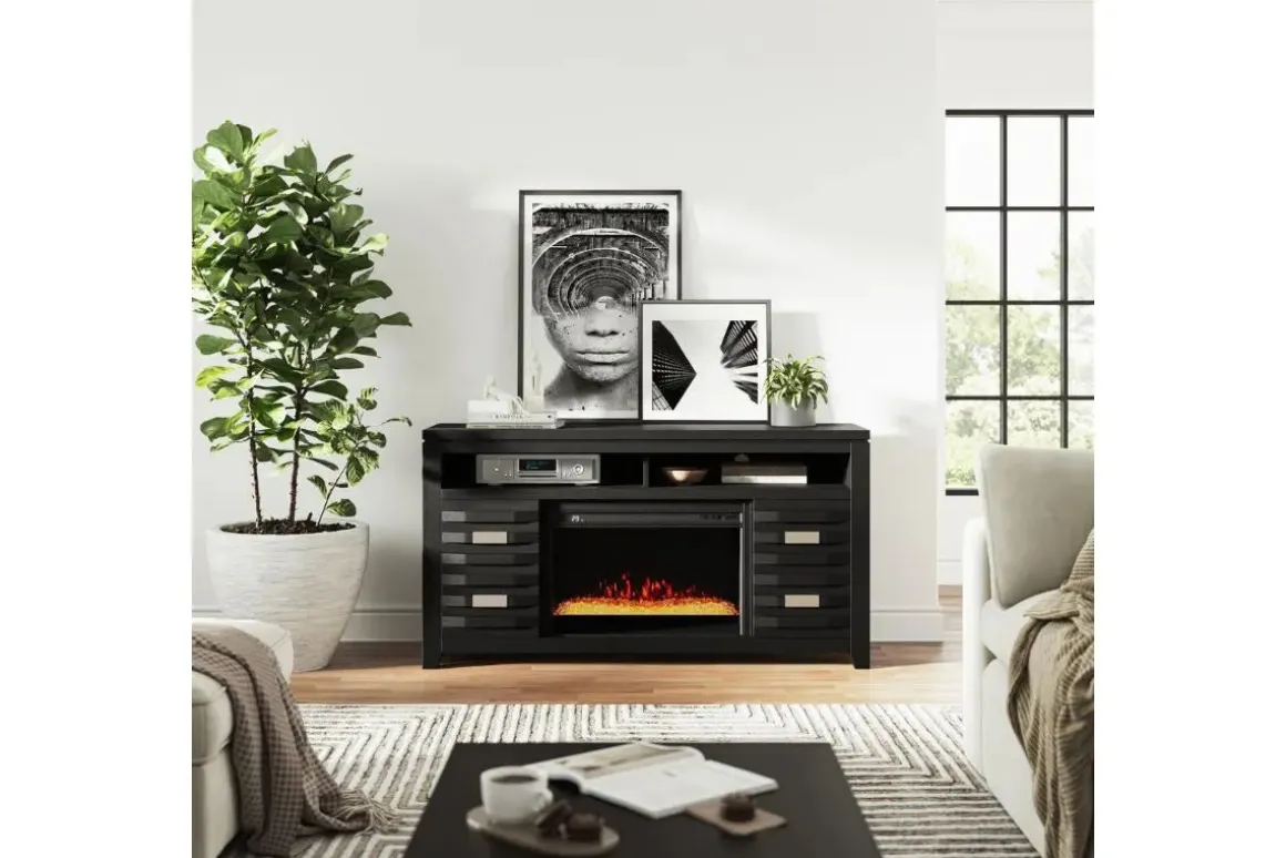 Altamonte Fireplace Console In Black