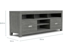 Altamonte Media Console In Gray, 60 Inch