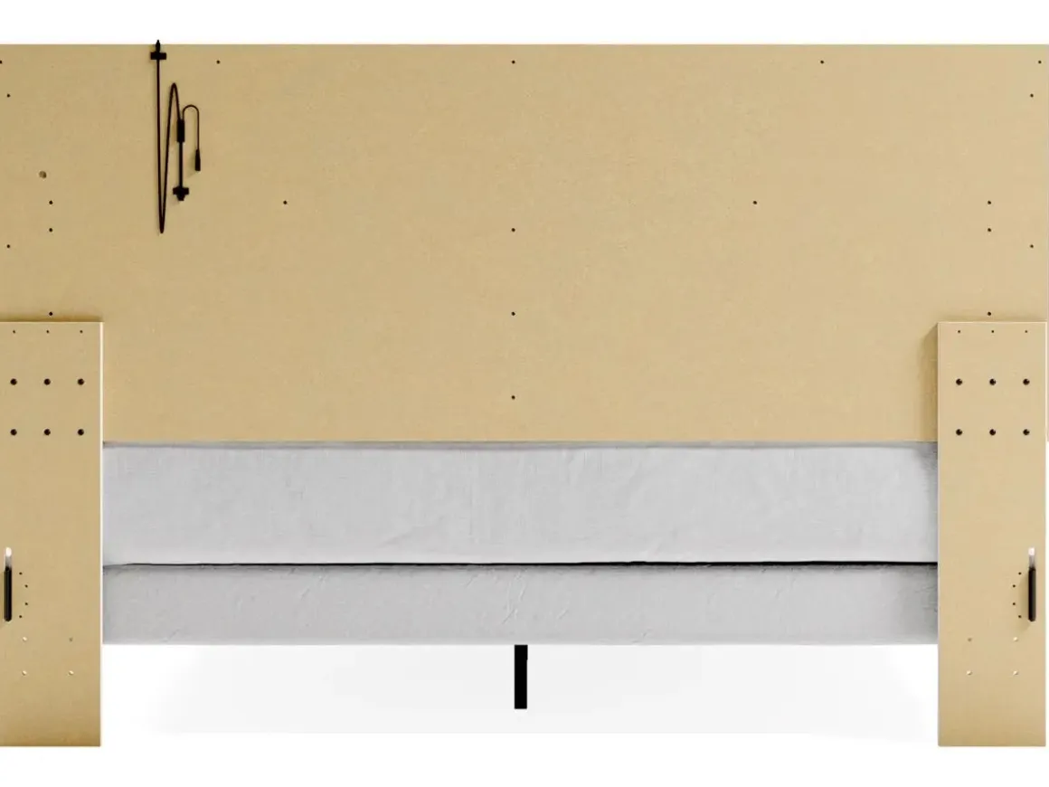 Altyra Panel Bed In Pearl White, Twin