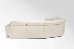 Amara 6 Piece 2 Power Sectional W/ 2 Power Armless Recliner In Tasmin Granite