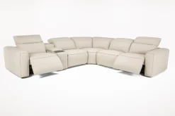 Amara 6 Piece 2 Power Sectional In Tasmin Granite