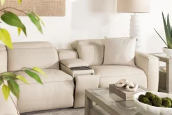 Amara 6 Piece 2 Power Sectional In Tasmin Granite