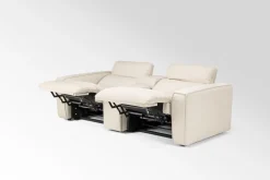 Amara 2 Power Console Loveseat In Tasmin Granite