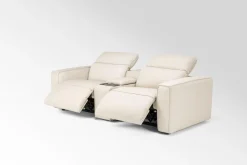 Amara 2 Power Console Loveseat In Tasmin Granite