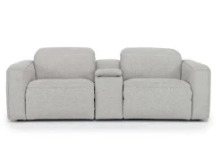 Amara 2 Power Console Loveseat In Tasmin Granite