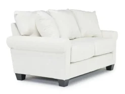 Amelia Crypton Performance Loveseat In Nomad Snow, Down
