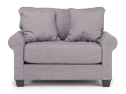 Amelia Crypton Performance Chair In Nomad Snow