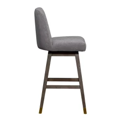 Amelia Swivel Barstool In Mocha