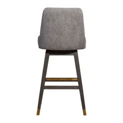 Amelia Swivel Barstool In Mocha