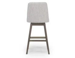 Amelia Swivel Counter Height Stool In Mocha