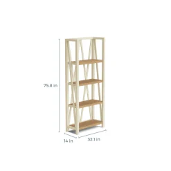 Americana Bookcase In White
