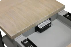 Americana Chairside Table In Blue