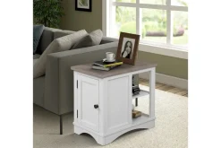 Americana Chairside Table In Blue