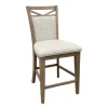 Americana Counter Height Side Chair In Cotton, Set Of 2
