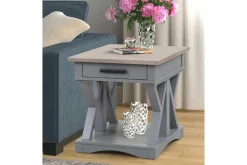 Americana End Table In Gray
