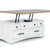 Americana Lift Top Coffee Table In White