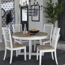 Americana Round Dining Table In Cotton