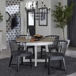 Americana Round Dining Table In Cotton