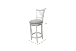 Americana Swivel Barstool In Cotton
