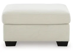 Amesley Ottoman In Smoke