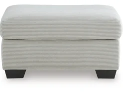 Amesley Ottoman In Smoke