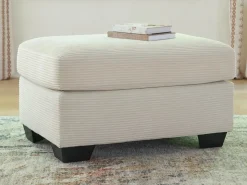 Amesley Ottoman In Smoke