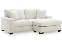 Amesley Sofa Chaise In Ivory