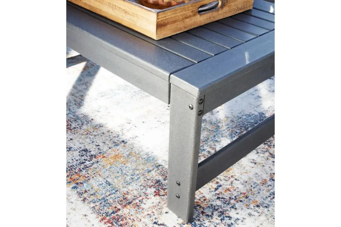 Amora Outdoor Coffee Table In Charcoal