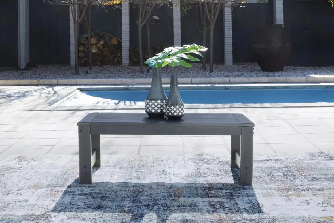 Amora Outdoor Coffee Table In Charcoal