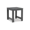 Amora Outdoor End Table In Charcoal