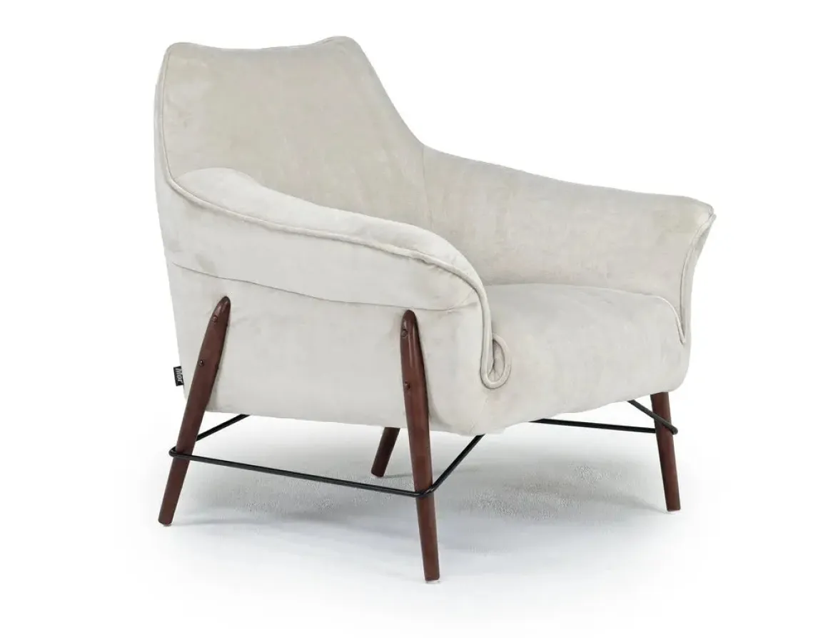 Amy Accent Chair In Sherpa White