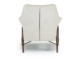 Amy Accent Chair In Sherpa White