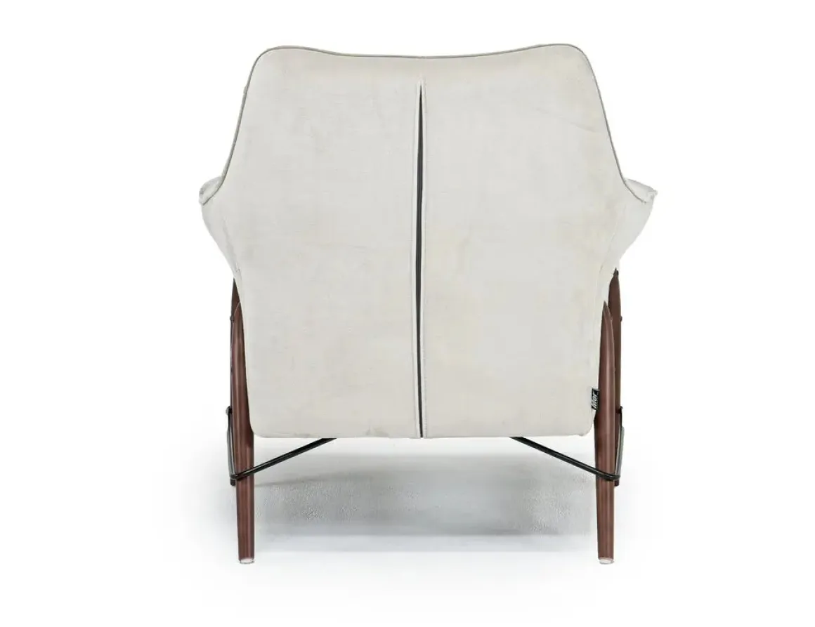 Amy Accent Chair In Sherpa White