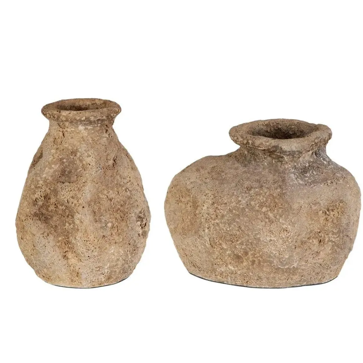 Ancient Echos Vase In Brown, Set Of 2