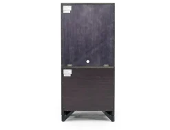 Andes Nightstand & Hutch In Charcoal